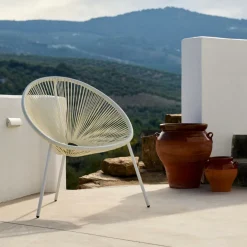 ACAPULCO Silla Lounge Blanco