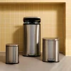 ADELE Cubo Con Pedal 30L Plateado