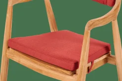 AUGUST Cojín De Asiento Rojo