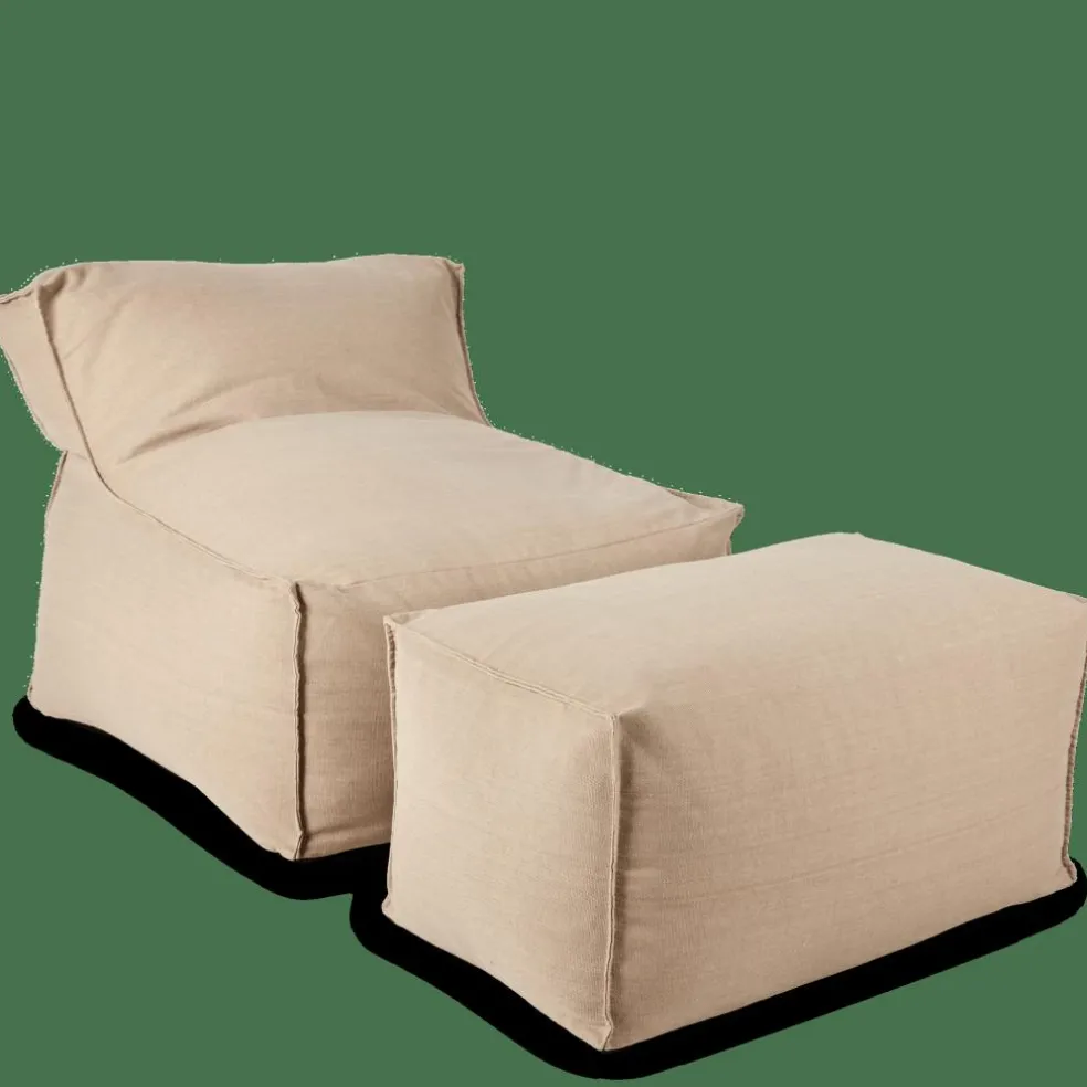 BAGIE Sillón Puf Beis