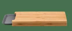 BAMBOO Tabla Para Cortar Con Recipiente Gris, Natural