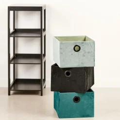 BASIC Cesta Plegable Negro