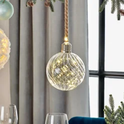 BLOXEM Bola Decorativa Con 20 Leds Transparente