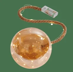 BLOXEM Bola Decorativa Con 21 Leds Dorado