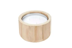CITRONELLA WOOD Vela De Jardín Blanco