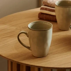 EARTH MARL Taza Con Asa 30 CL Crema