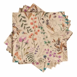 ECO DRIED FLOWER Paquete De 20 Servilletas Multicolor