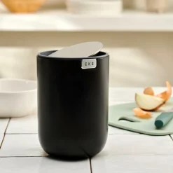 EKO Mini Cubo De Basura 1,5L Negro