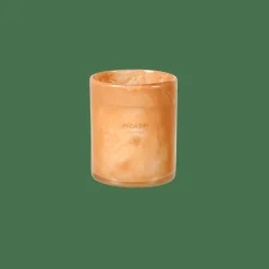 ESCAPE BLACK OUDH Vela Perfumada En Vaso Blanco, Color Rosa Viejo