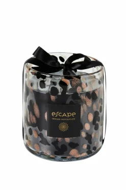 ESCAPE INDIAN INSPIRATION Vela Perfumada En Vaso Negro, Cobrizo, Multicolor