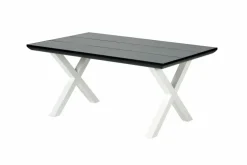 FORMAX Mesa De Jardín Con Patas En X Negro/blanco