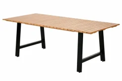 FORMAX Mesa De Jardín Con Patas En A Natural/negro