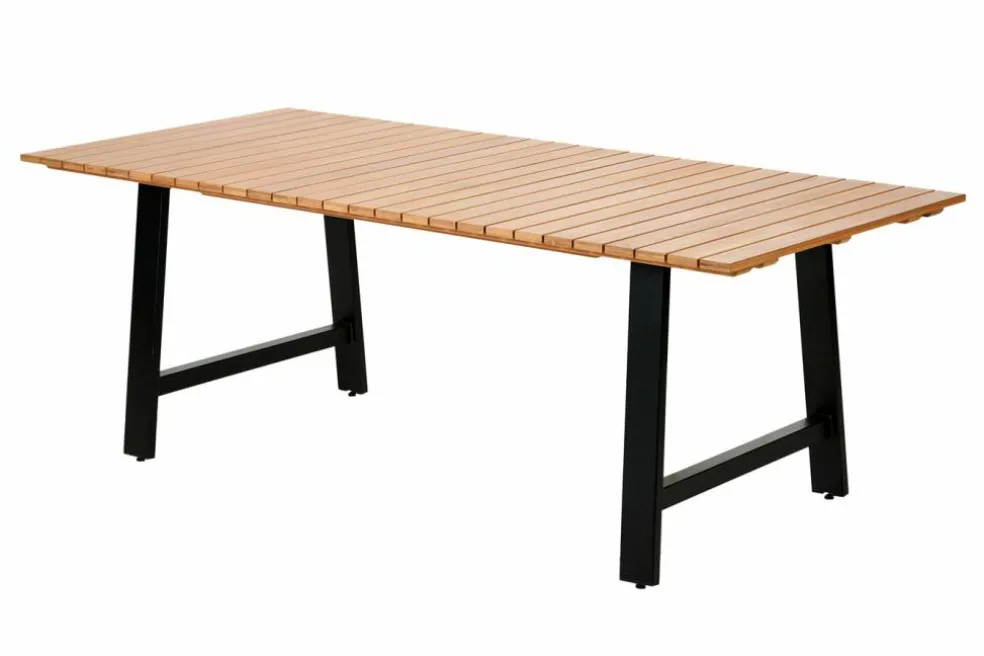 FORMAX Mesa De Jardín Con Patas En A Natural/negro