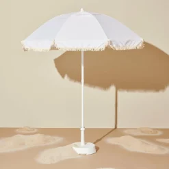 FRANJA & VALINO Parasol Set Blanco