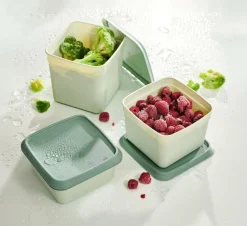 FREEZER Cajas Congeladoras Juego De 10 Menta, Verde Oscuro