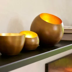 GIMINI Soporte Para Vela Pequeña Cobrizo