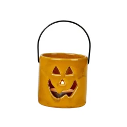 HALLOWEEN Portavelas Naranja
