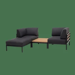 HANNA Lounge Silla Esquinera Negro