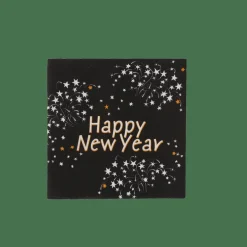 HAPPY NY Paquete De 20 Servilletas Verde