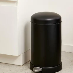 INDUSTRIA Cubo De Pedal 12 L Negro