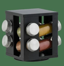 INDUSTRIA Carrusel De Hierbas 8 Botes Negro