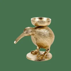 KIWI Soporte Para Vela Pequeña Dorado