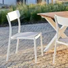 MAVAS Silla Apilable Blanco