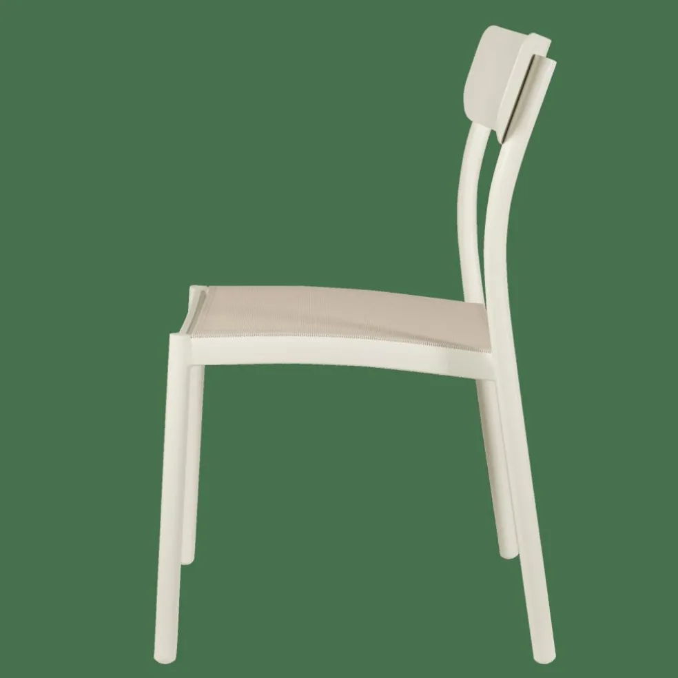 MAVAS Silla Apilable Blanco