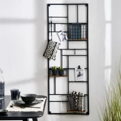 MODULAR Estantería De Pared Negro