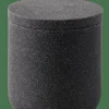 MOON Soporte De Algodones Con Tapa Gris Oscuro
