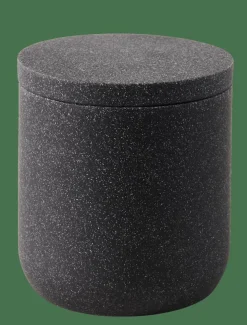 MOON Soporte De Algodones Con Tapa Gris Oscuro