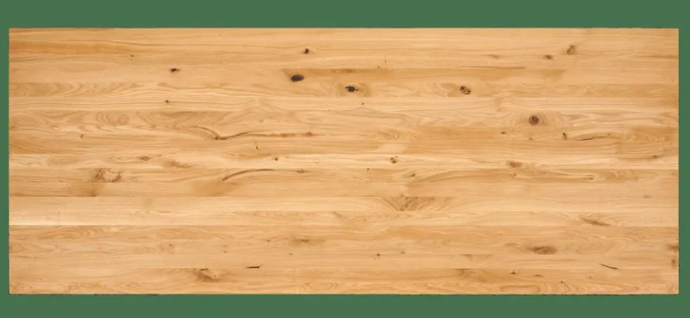 NEW OAK Mesa De Comedor Con Patas En U De Metal