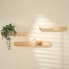 NOMA Estantería Para Colgar S/3 Natural
