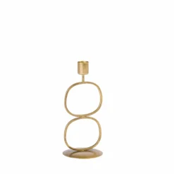 OVAL Soporte Para Vela Pequeña Bronceado