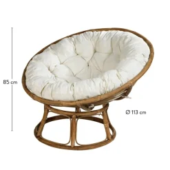 PAPASAN Silla Natural, Blanco Apagado
