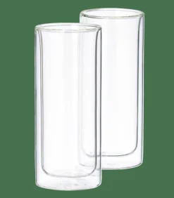 RELAX Vasos De Doble Pared Juego De 2 30 C Transparente