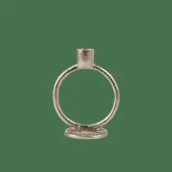 RINGS Candelabro Plateado