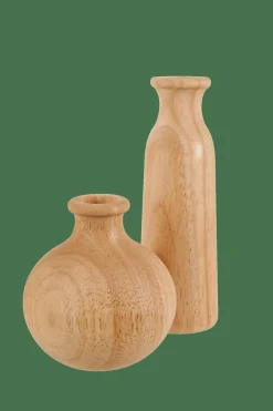 RUBBERWOOD Florero Decorativo Natural