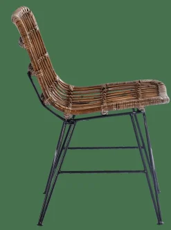SUMATRA Silla De Comedor Negro, Marrón