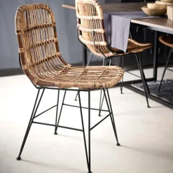 SUMATRA Silla De Comedor Negro, Marrón