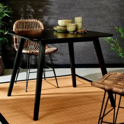SUMATRA Silla De Comedor Negro, Marrón