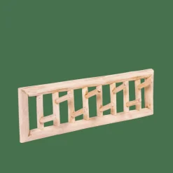 TEAK Perchero De Pared Natural