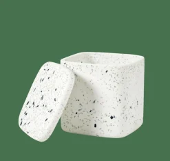 TERRAZZO Soporte De Algodones Blanco