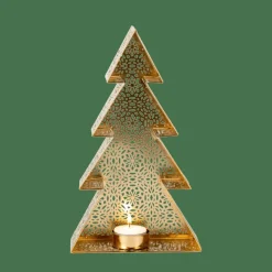 TREE Soporte Para Vela Pequeña Dorado