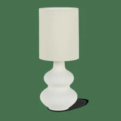 WHITESTONE Lámp. Mesa/pantalla E27 Blanco Apagado