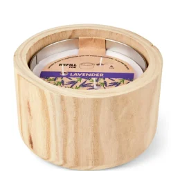 WOOD Recarga Vela De Jardín Morado