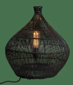 ZALOU Lámpara De Mesa Negro